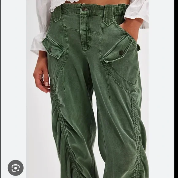 Free People Kauai Washed Pocket Pants - Picture 3 of 8